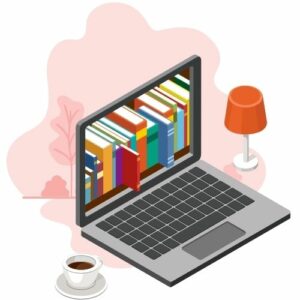 laptop library icon